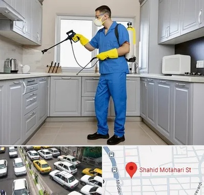 سمپاشی در مطهری تهران