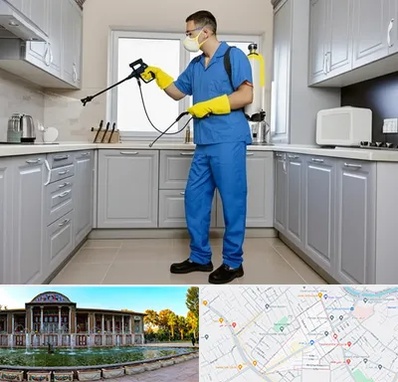 سمپاشی در عفیف آباد شیراز 