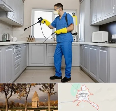 سمپاشی در تویسرکان