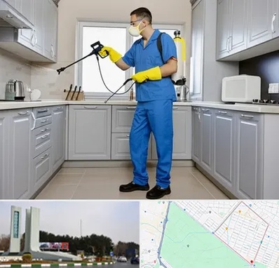 سمپاشی در بلوار فلسیطین مشهد