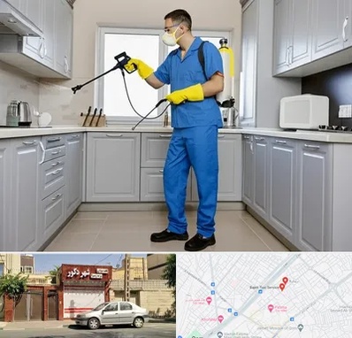 سمپاشی در باجک قم 