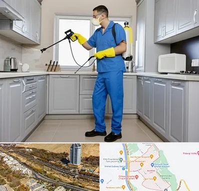 سمپاشی در خیابان نیایش شیراز 