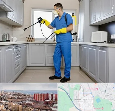 سمپاشی در سهند تبریز