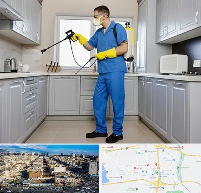 سمپاشی در شهرک راه آهن 