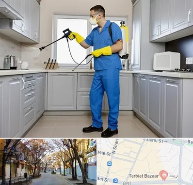 سمپاشی در تربیت تبریز 