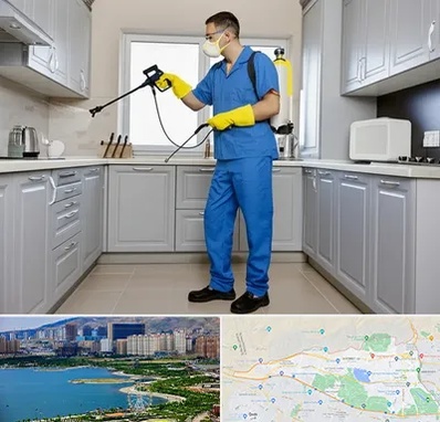 سمپاشی در منطقه 22 تهران 