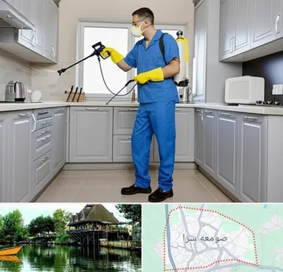 سمپاشی در صومعه سرا