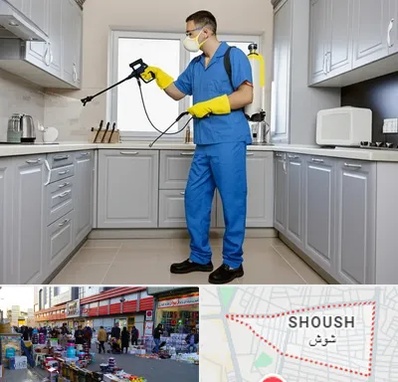 سمپاشی در شوش