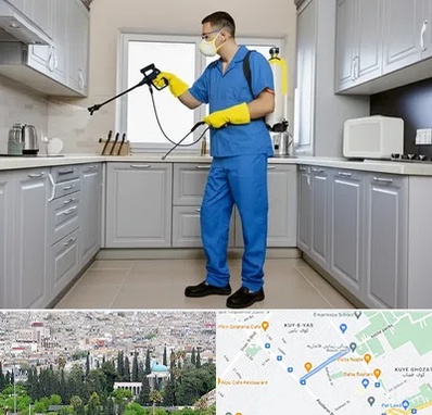 سمپاشی در محلاتی شیراز 