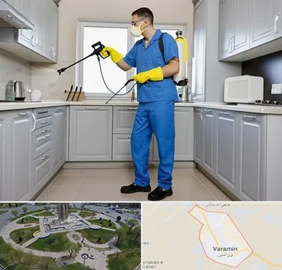 سمپاشی در ورامین