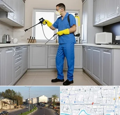 سمپاشی در ضیابری رشت 