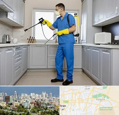 سمپاشی در شرق تهران 