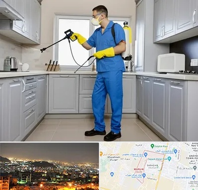 سمپاشی در مارلیک کرج 