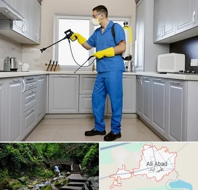 سمپاشی در علی‌ آباد کتول