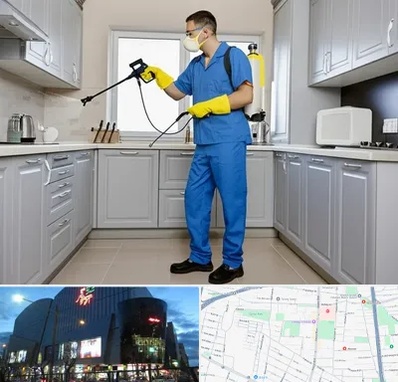 سمپاشی در بلوار اباذر 