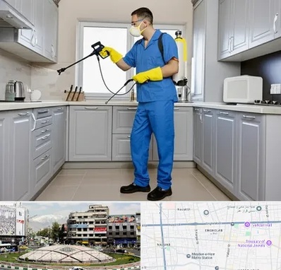 سمپاشی در مرکز تهران 