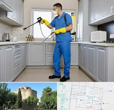 سمپاشی در مرداویج اصفهان 