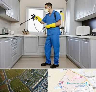 سمپاشی در الهیه مشهد 