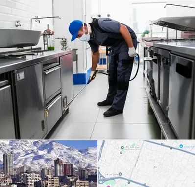 سمپاشی رستوران در ازگل 