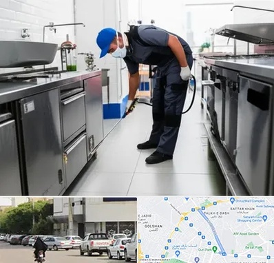 سمپاشی رستوران در قدوسی شرقی شیراز 