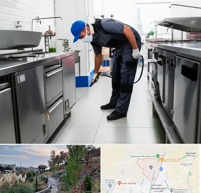 سمپاشی رستوران در باغستان کرج 