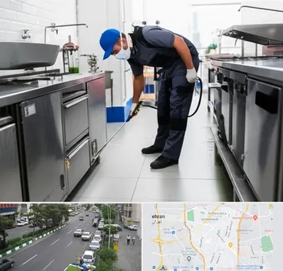 سمپاشی رستوران در ستارخان 