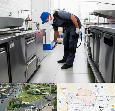 سمپاشی رستوران در شاهین ویلا کرج 