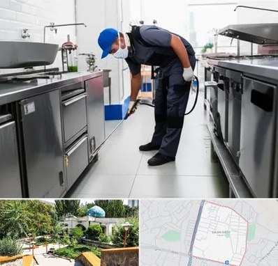 سمپاشی رستوران در باغمیشه تبریز 