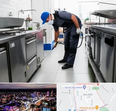 سمپاشی رستوران در گلسار رشت 