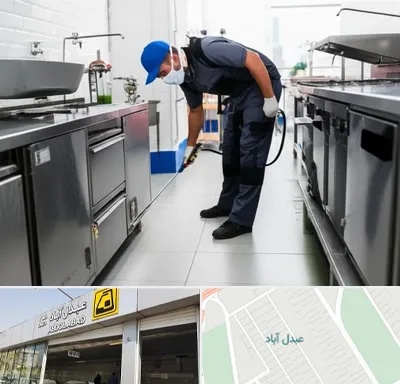 سمپاشی رستوران در عبدل آباد
