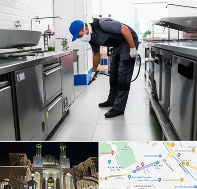 سمپاشی رستوران در زرگری شیراز 