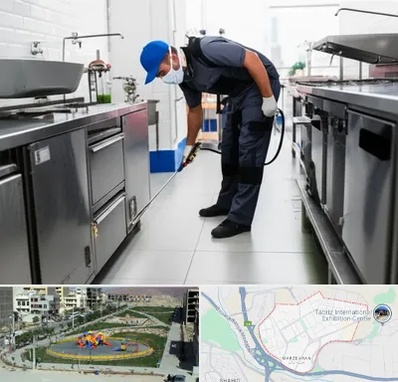 سمپاشی رستوران در مرزداران تبریز 