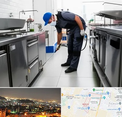 سمپاشی رستوران در مارلیک کرج