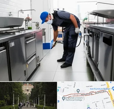 سمپاشی رستوران در بلوار معلم رشت 