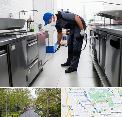 سمپاشی رستوران در قدوسی غربی شیراز 