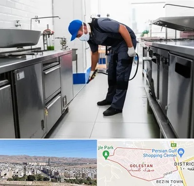 سمپاشی رستوران در شهرک گلستان شیراز 