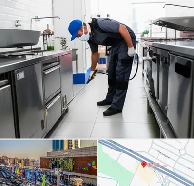 سمپاشی رستوران در لاله پارک تبریز 