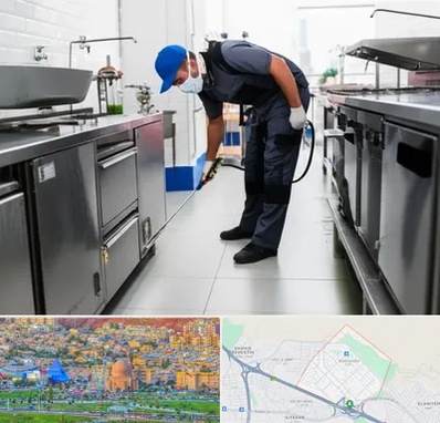 سمپاشی رستوران در رشدیه تبریز 