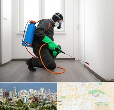 سمپاشی ساس و سوسک در شرق تهران 