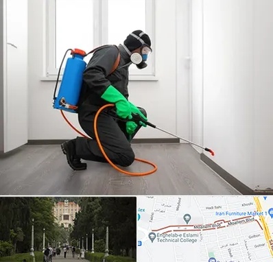 سمپاشی ساس و سوسک در بلوار معلم رشت 