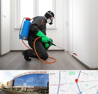 سمپاشی ساس و سوسک در نصف راه تبریز 