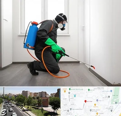 سمپاشی ساس و سوسک در شهرک آزمایش