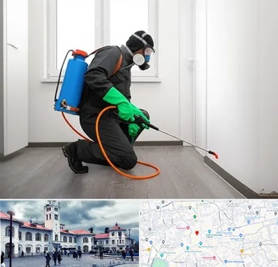 سمپاشی ساس و سوسک در میدان شهرداری رشت 