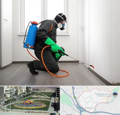 سمپاشی ساس و سوسک در مرزداران تبریز 