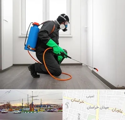 سمپاشی ساس و سوسک در میدان خراسان
