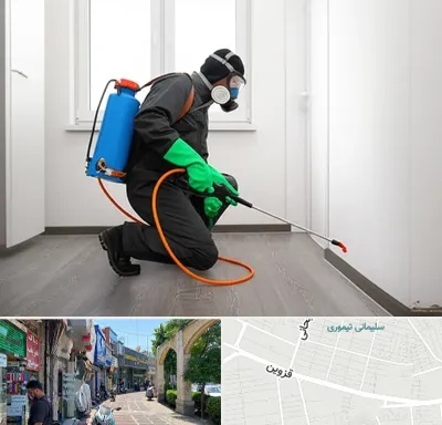 سمپاشی ساس و سوسک در خیابان قزوین