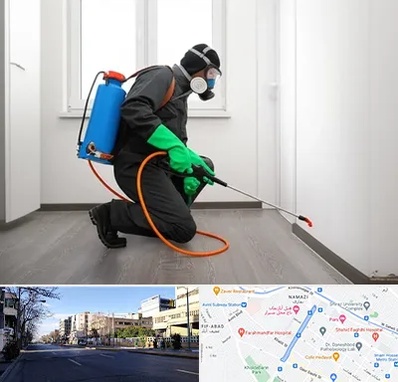 سمپاشی ساس و سوسک در خیابان ملاصدرا شیراز 