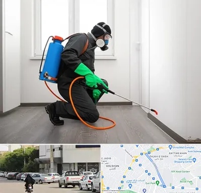 سمپاشی ساس و سوسک در قدوسی شرقی شیراز 