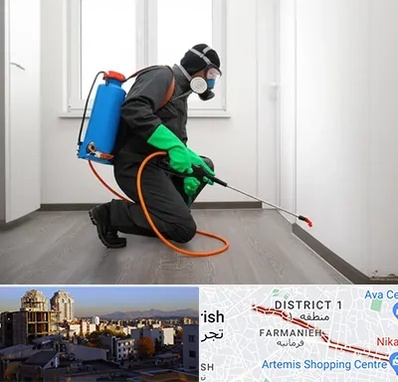 سمپاشی ساس و سوسک در فرمانیه 