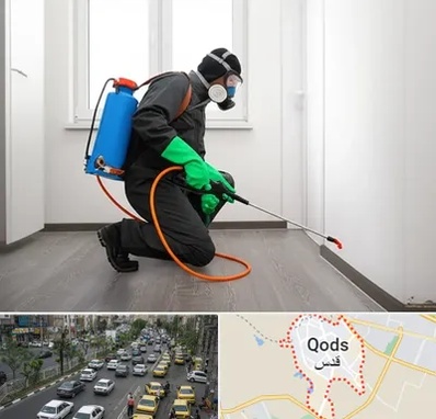 سمپاشی ساس و سوسک در شهر قدس